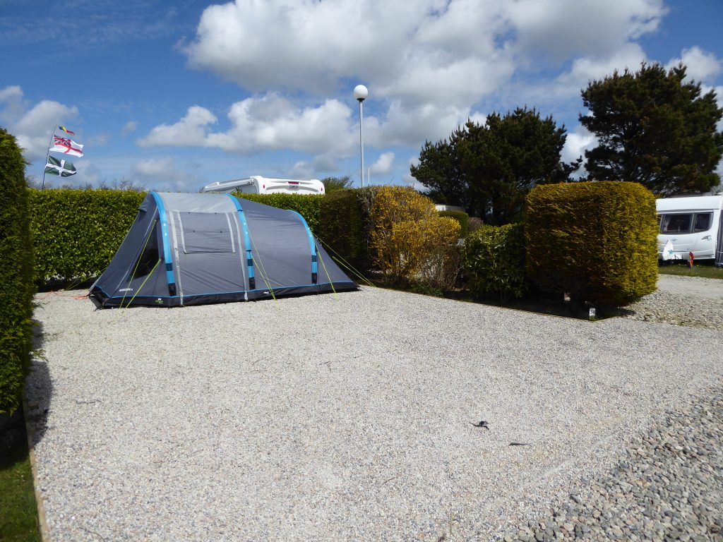Can i pitch a tent on a gravel pitch?
