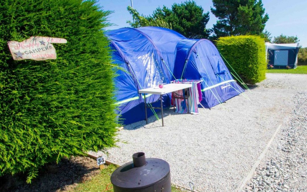 Can i pitch a tent on a gravel pitch?